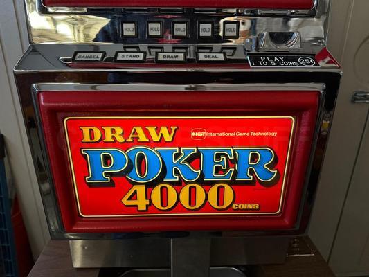 1981 IGT Draw Poker 4000 Machine Image