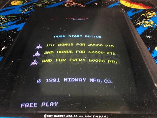 1981 Midway Galaga Stand Up Arcade Game Image