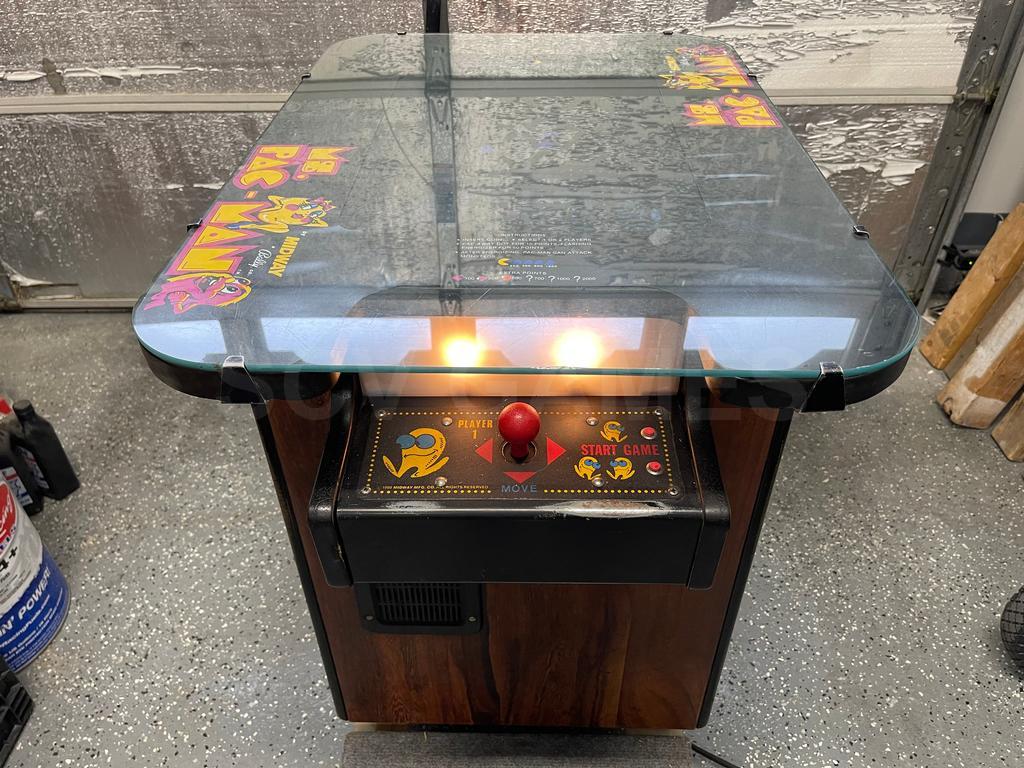 1981 Midway Ms. Pac-Man Cocktail Arcade Machine