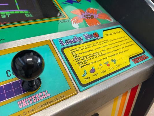 1981 Universal Lady Bug Upright Arcade Machine Image