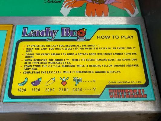 1981 Universal Lady Bug Upright Arcade Machine Image