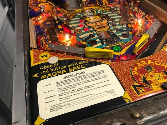 1981 Williams Pharaoh Pinball Machine Image