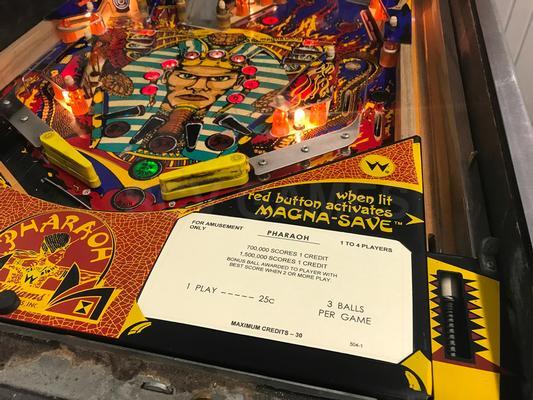 1981 Williams Pharaoh Pinball Machine Image