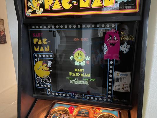 1982 Bally Midway Baby Pac-Man Arcade Machine Image