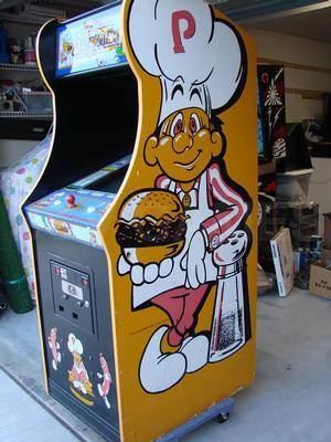 1982 Midway BurgerTime Upright Arcade Machine Image