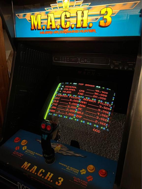 1983 Mylstar MACH 3 Upright Arcade Machine