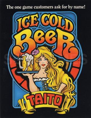 1983 Taito Ice Cold Beer Upright Arcade Game Image