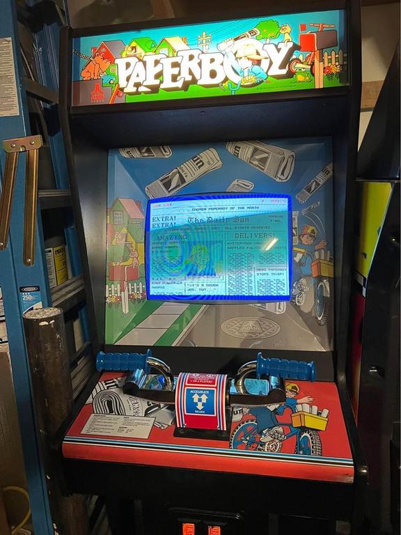 1984 Atari Paperboy Upright Arcade Machine