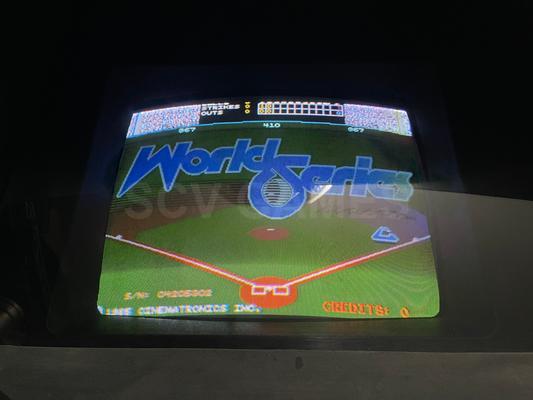 1985 Cinematronics World Series The Season Baseball Upright Arcade Machine Image