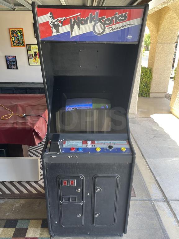 1985 Cinematronics World Series The Season Baseball Upright Arcade Machine