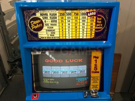 1985 Sircoma Draw Poker Video Machine from the Rio Hotel Casino Image