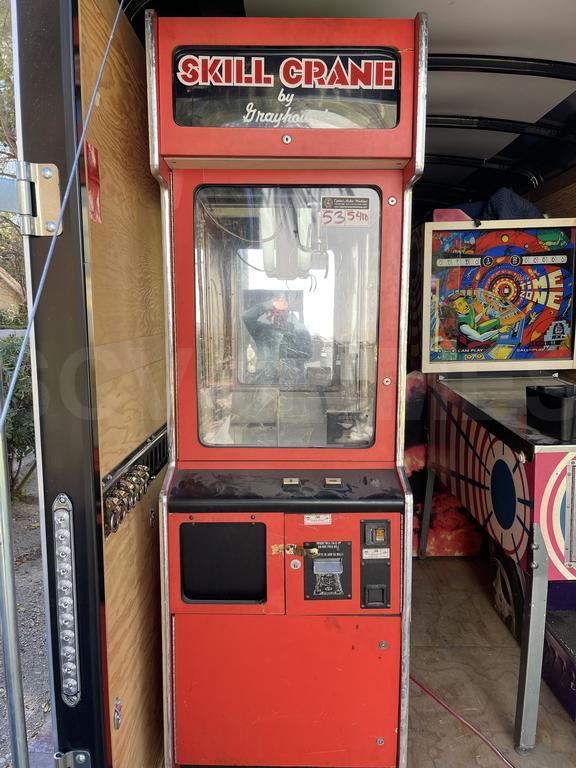 1986 Skill Crane by Grayhound Arcade Machine