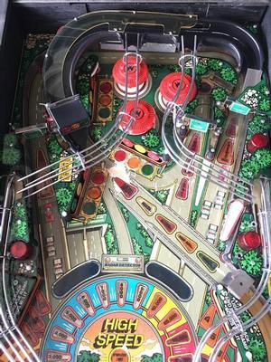 1986 Williams High Speed Pinball Machine Image