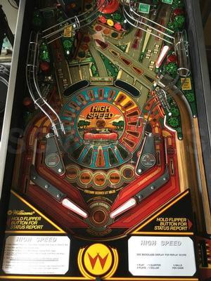 1986 Williams High Speed Pinball Machine Image