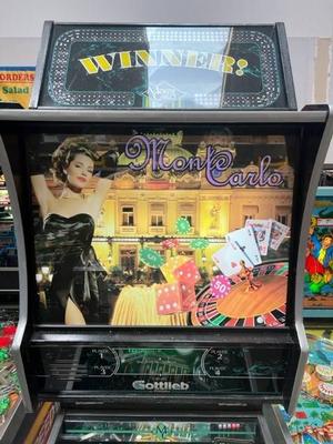 1987 Gottlieb Monte Carlo Pinball Machine Image