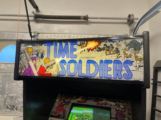 1987 Romstar Time Soldiers Upright Arcade Machine Image