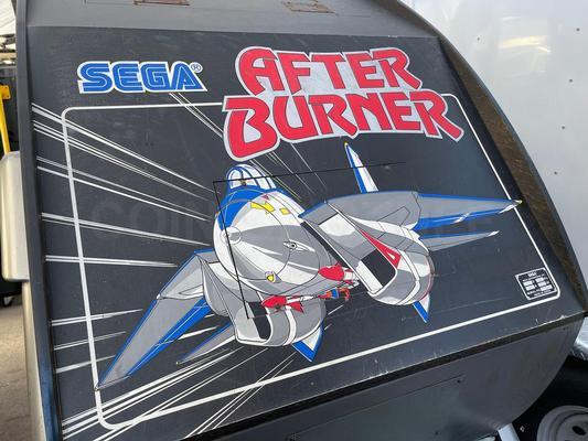 1987 Sega After Burner Deluxe Cockpit Arcade Machine Image