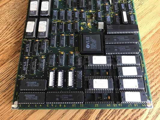 1989 Atari KLAX Arcade PCB and Monitor Bezel Image