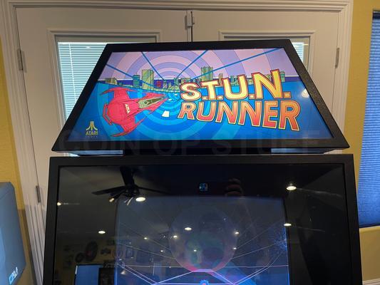 1989 Atari S.T.U.N. Runner Sit On Arcade Machine Image