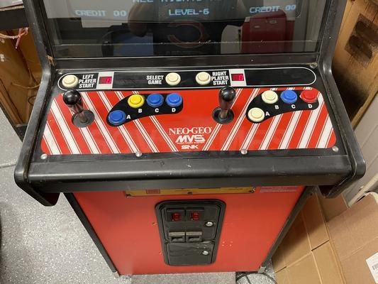 1989 SNK Neo-Geo Upright 2 Cartridge Arcade Machine Image