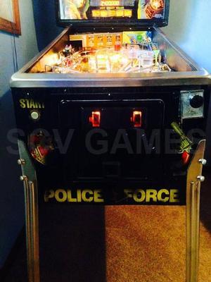 1989 Williams Police Force Pinball Machine Image