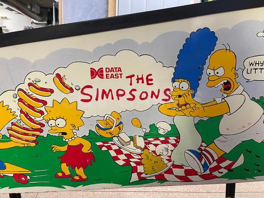 1990 Data East The Simpsons Pinball Machine Image