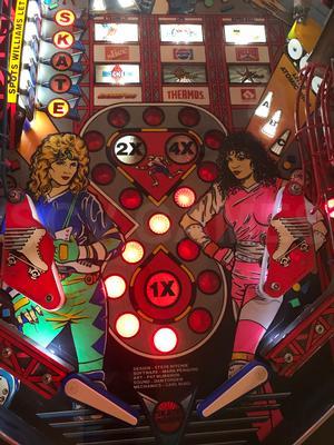 1990 Williams Rollergames Pinball Machine Image