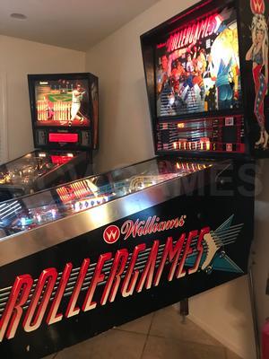 1990 Williams Rollergames Pinball Machine Image