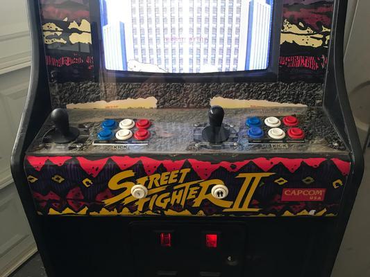 1991 Capcom Street Fighter II The World Warrior Upright Arcade Machine Image