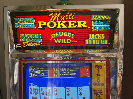 1991 IGT Multi Poker 5 Coin 25 Cent Machine Image