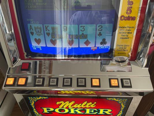 1991 IGT Multi Poker 5 Coin 25 Cent Machine Image