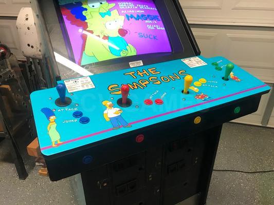 1991 Konami The Simpsons Upright Arcade Machine Image