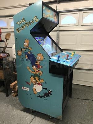 1991 Konami The Simpsons Upright Arcade Machine Image