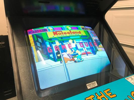 1991 Konami The Simpsons Upright Arcade Machine Image