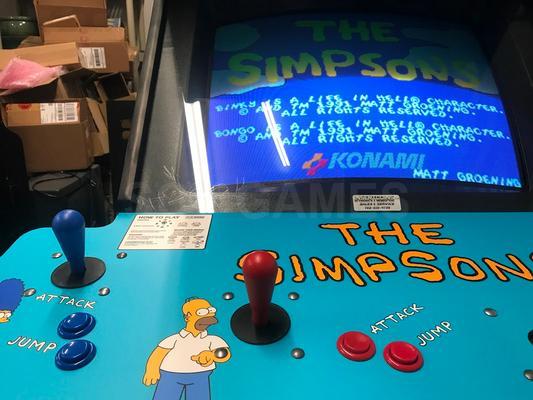 1991 Konami The Simpsons Upright Arcade Machine Image