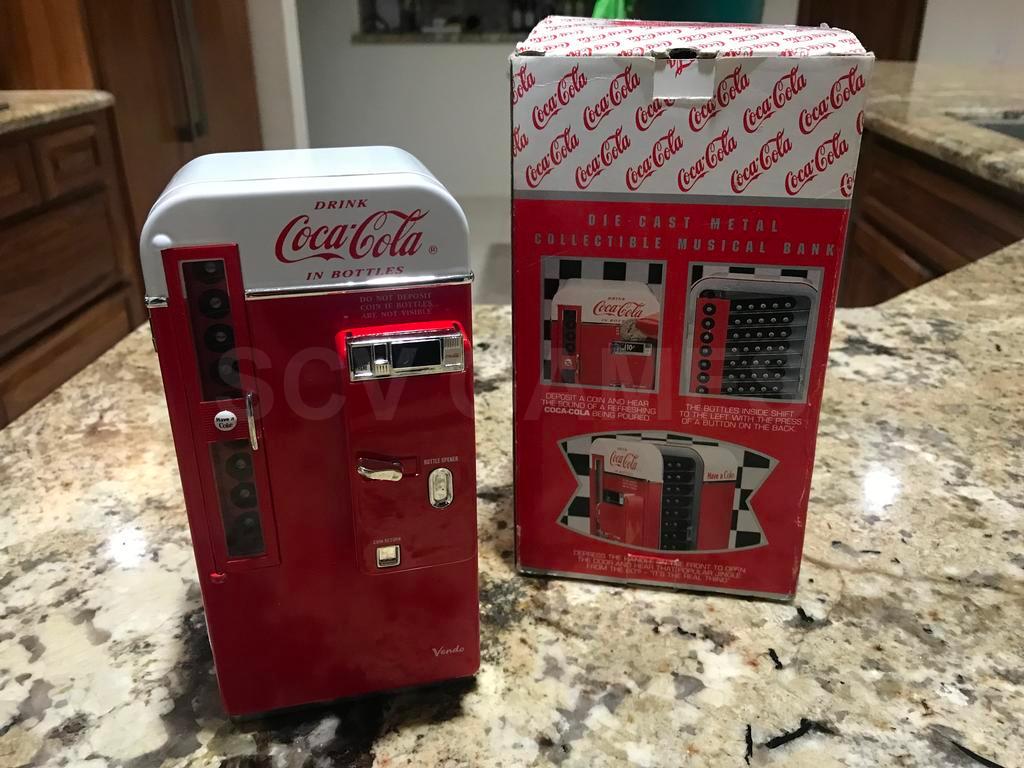 1993 Coca-Cola Musical Bank Vending Machine with Box