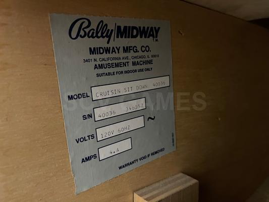 1994 Midway Cruis'n USA Sit Down Arcade Machine Image