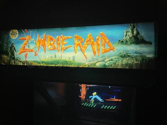 1995 American Sammy Zombie Raid Upright Arcade Machine Image