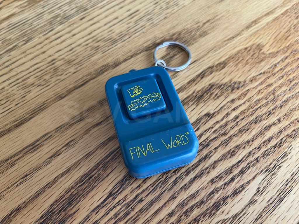 1996 Beavis & Butthead Final Word Talking Keychain