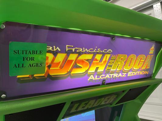 1997 Atari San Francisco Rush The Rock Alcatraz Edition Cockpit Arcade Machine Image