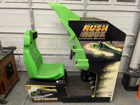 1997 Atari San Francisco Rush The Rock Alcatraz Edition Cockpit Arcade Machine Image