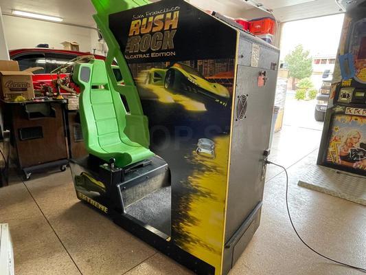 1997 Atari San Francisco Rush The Rock Alcatraz Edition Cockpit Arcade Machine Image