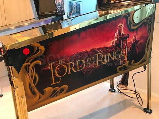 2003 Stern Lord Of The Rings Gold LE Pinball Machine Image