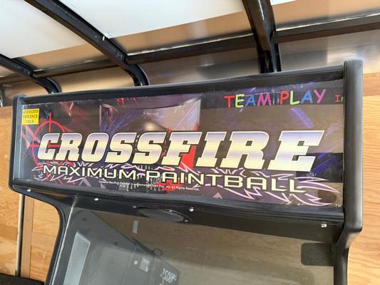 2005 Team Play Crossfire Maximum Paintball Upright Arcade Machine Image