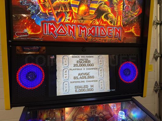 2018 Stern Iron Maiden Legacy of The Beast  Premium Pinball Machine Image