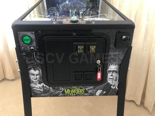 2019 Stern The Munsters Premium Black and White Pinball Machine Image