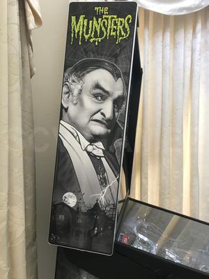 2019 Stern The Munsters Premium Black and White Pinball Machine Image