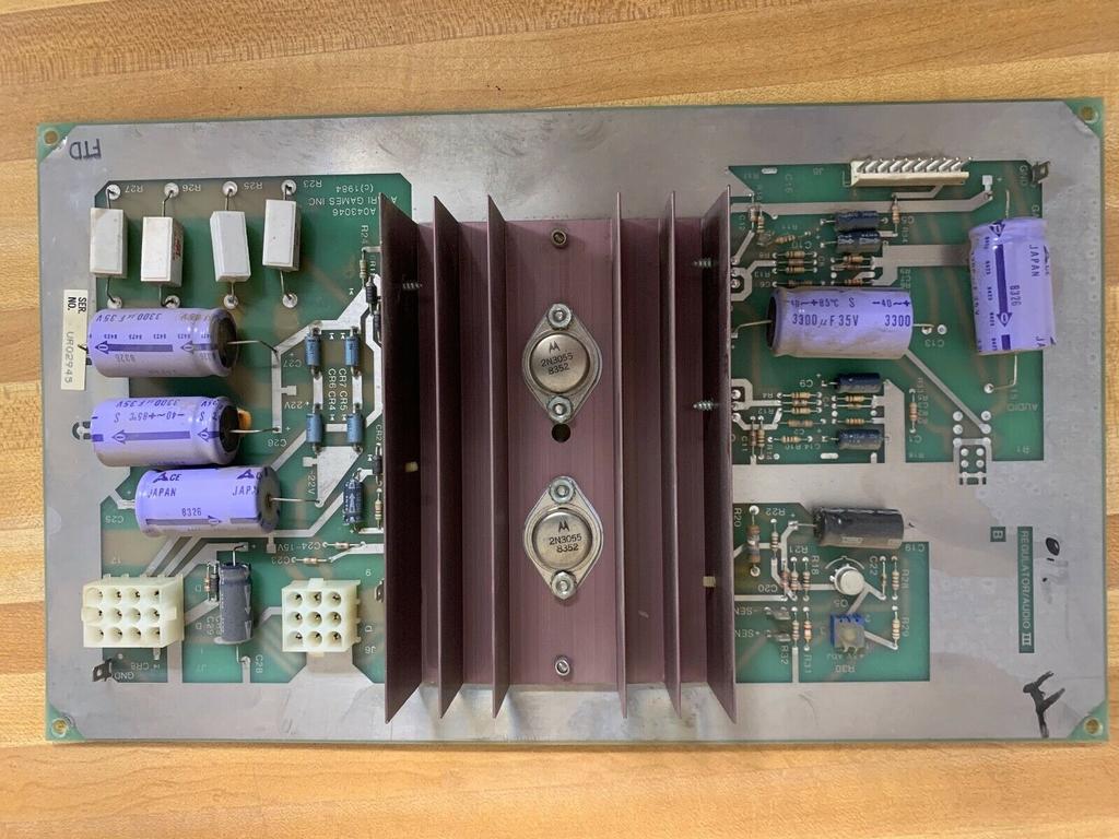 Atari System 2 Regulator and Audio III PCB