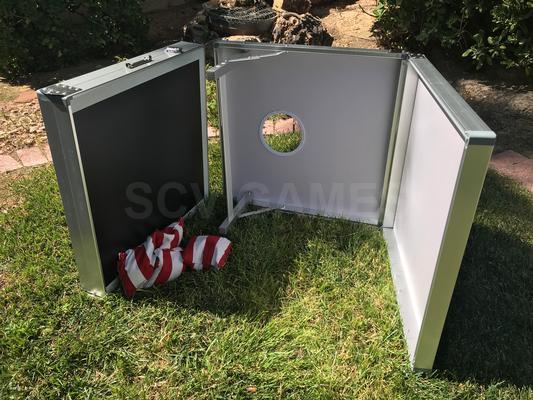 Backyard Champs Cornhole Set with American Stars and Stripes Bags Image