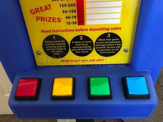 Brain Teaser Simon Style Coin Operated Game Image